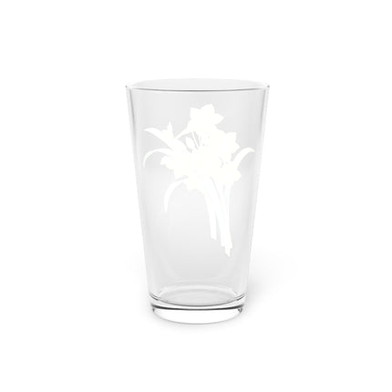 Chinese Sacred Lily Botanical Illustration by Pierre-Joseph Redouté Glass, 16oz