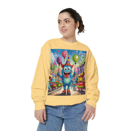Monster Parade Madness Unisex Garment-Dyed Sweatshirt