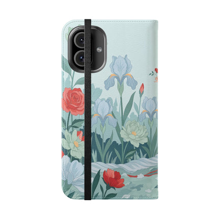 🌹💌 The Secret Rose Garden Courtship Flip Case – Art Deco Floral Romance