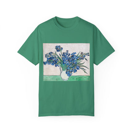 Irises by Vincent Van Gogh Unisex Garment-Dyed T-shirt