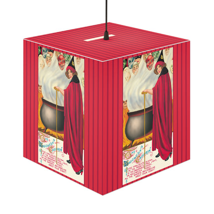 The Hallowe'en Cauldron In the Firelight's Gleam Light Cube Lamp