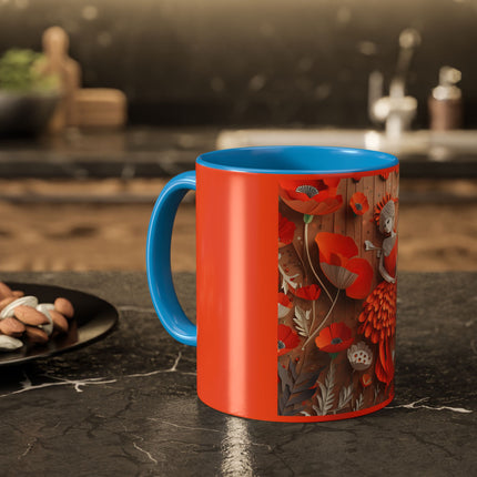 Poppy Fairy Colorful Mugs (11oz, 15oz)