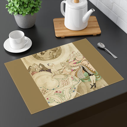 Sur talons rouges (On Red Heels) pl 01 by Gerda Wegener Placemat, 1pc