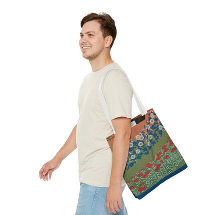 Japanese Flower Pattern II by G.A. Audsley Tote Bag (AOP)