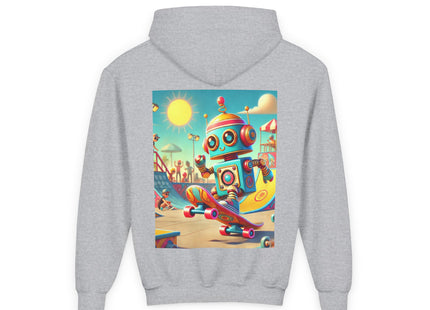 Skate Park Robot Youth Heavy Blend Hooded Sweatshirt