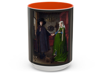 Arnolfini Portrait by Jan Van Eyck Colorful Mugs (11oz, 15oz)