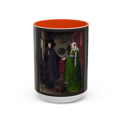 Arnolfini Portrait by Jan Van Eyck Colorful Mugs (11oz, 15oz)