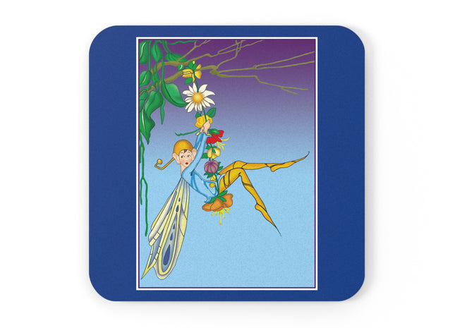 A Fairy's Delight Cork Back Coaster
