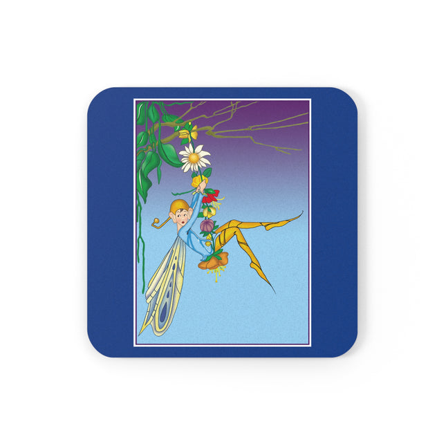 A Fairy's Delight Cork Back Coaster