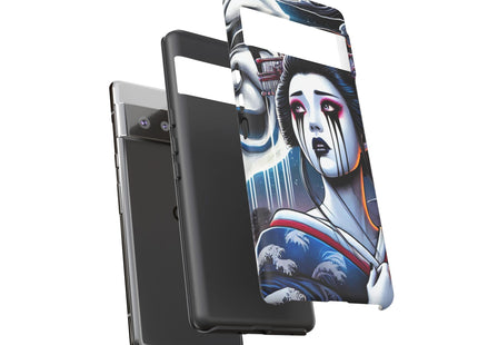 Geisha’s Black Ink Tears Phone Cases