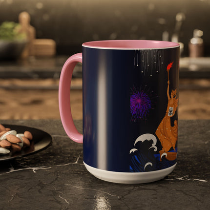 Liberty's Triumph Colorful Mugs – Art Deco Glory & Triumphant Spirit