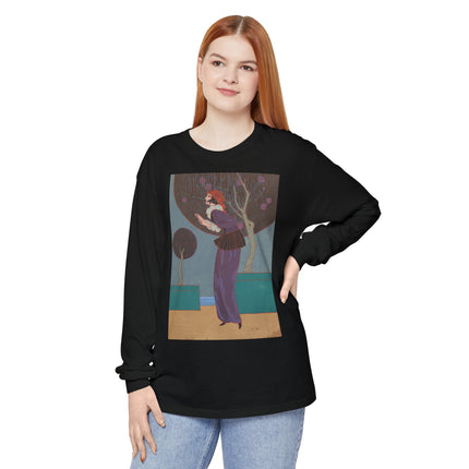 Les Lucioles by Charles Martin Garment-dyed Long Sleeve T-Shirt