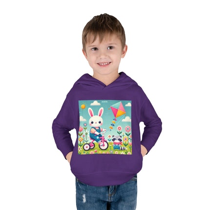 Breezy Meadow Ride Toddler Pullover Fleece Hoodie