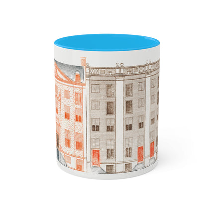 Amsterdam Canal Houses by Johan Teyler Colorful Mugs, 11oz