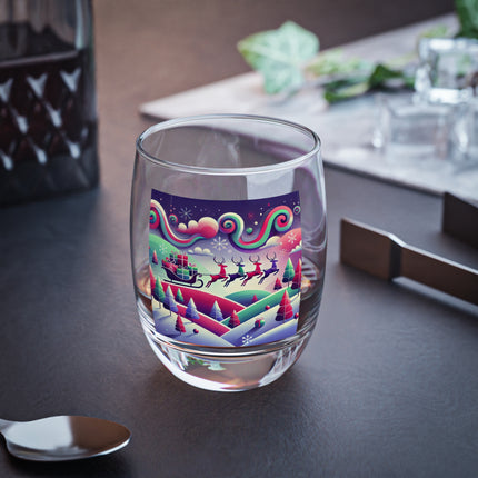 Festive Reindeer Flight Whiskey Glass