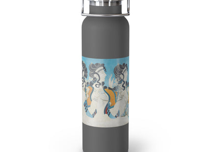 Reproduction of Ladies in Blue by Emile Gilliéron Copper Vacuum Insulated Bottle, 22oz