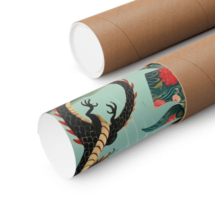 🐉🧚 The Dragon Fairy's Stride Matte Vertical Poster – Strength, Grace & Stormbound Magic