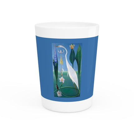 The White Heron by Joseph Stella Ceramic Shot Glass