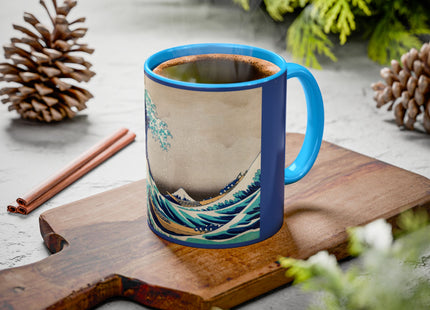 The Great Wave off Kanagawa by Katsushika Hokusai Colorful Mugs (11oz, 15oz)