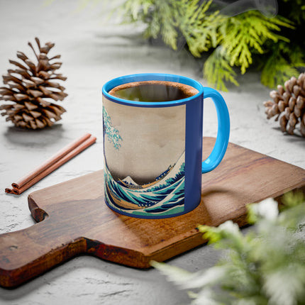 The Great Wave off Kanagawa by Katsushika Hokusai Colorful Mugs (11oz, 15oz)