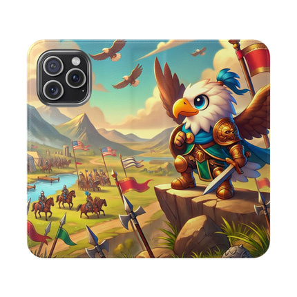 🦅⚔️ Watchful Guardian Flip Case – Courage, Leadership & Noble Adventure