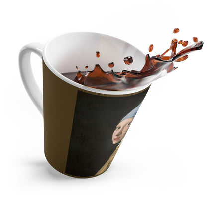 Girl with a Pearl Earring by Johannes Vermeer Latte Mug