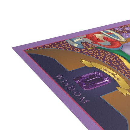 February & Amethyst (from the Gem Series) by Sofia Chiostri Postcards (envelopes included) - Bundles of 10, 30, 50 Pieces