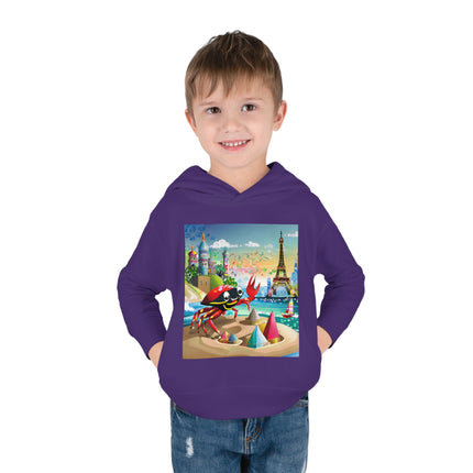 Crab Architect Toddler Pullover Fleece Hoodie