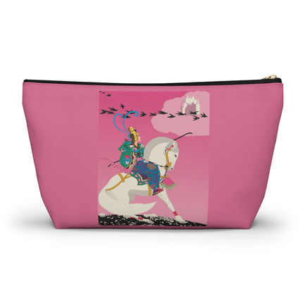 Samurai Princess on the White Steed Cosmetic Bag – Bold Fantasy & Elegant Adventure