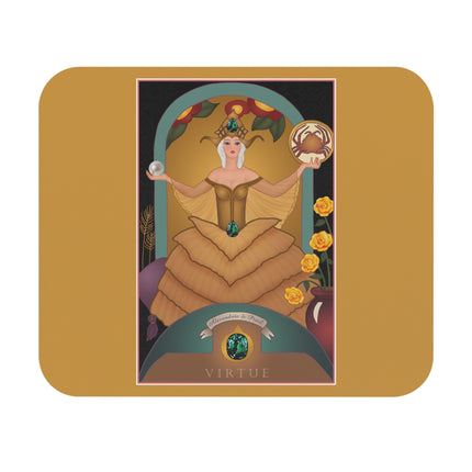 June & Pearl, Alexandrite (from the Gem Series) by Sofia Chiostri Mouse Pad, Rectangle