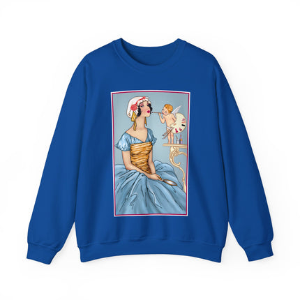 The Enchanting Painter: A Fairy's Artistic Touch Heavy Blend™ Crewneck Sweatshirt