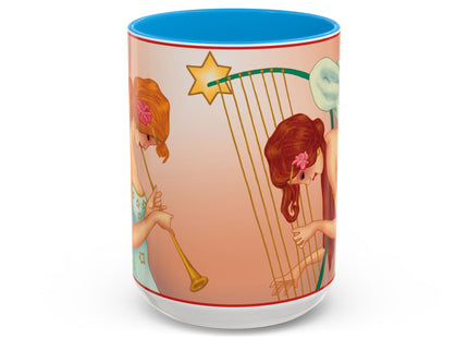 Heavenly Angel Duet Colorful Mugs (11oz, 15oz)