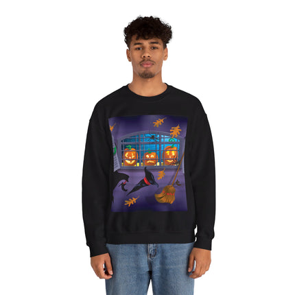 Whimsical Halloween Mischief Unisex Heavy Blend™ Crewneck Sweatshirt