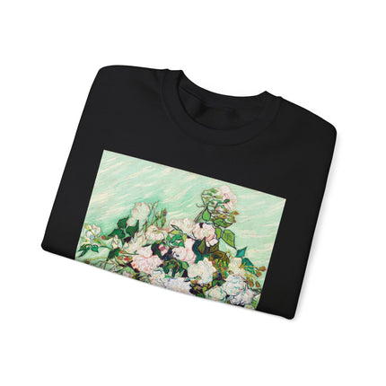 Roses by Vincent Van Gogh Heavy Blend™ Crewneck Sweatshirt