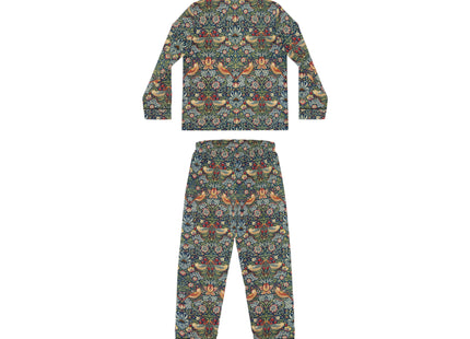 Strawberry Thief by William Morris Women's Satin Pajamas (AOP)