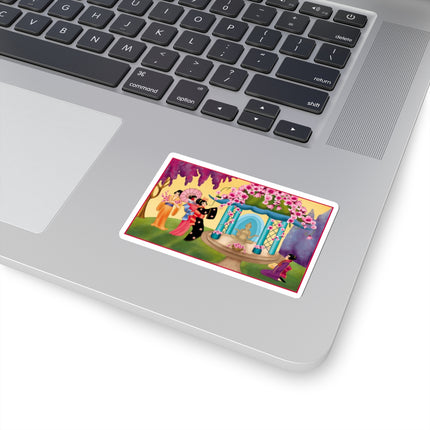 A Dance of Colors and Serenity by Carlo Chiostri Kiss-Cut Stickers 4 Sizes)