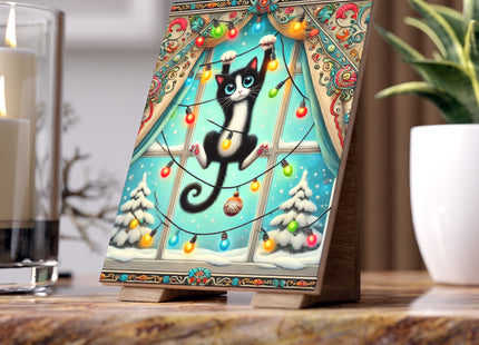 Mischief in Tinselland Ceramic Tile