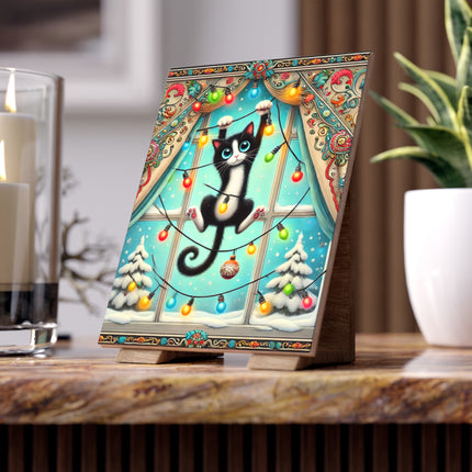 Mischief in Tinselland Ceramic Tile