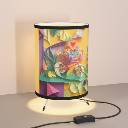 Origami Bicycle Tripod Lamp