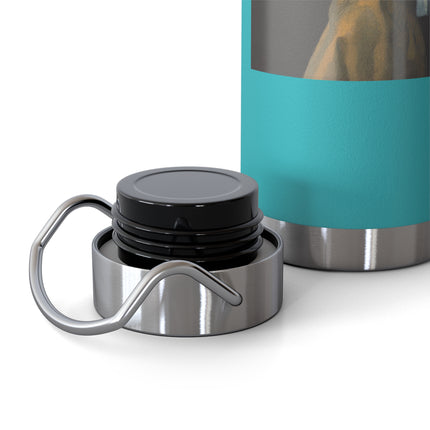 Girl with a Pearl Earring by Johannes Vermeer Copper Vacuum Insulated Bottle, 22oz