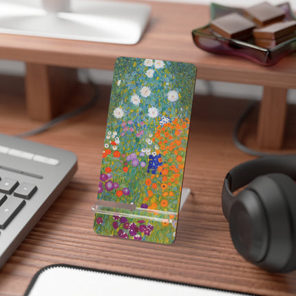 Cottage Garden by Gustav Klimt Mobile Display Stand for Smartphones