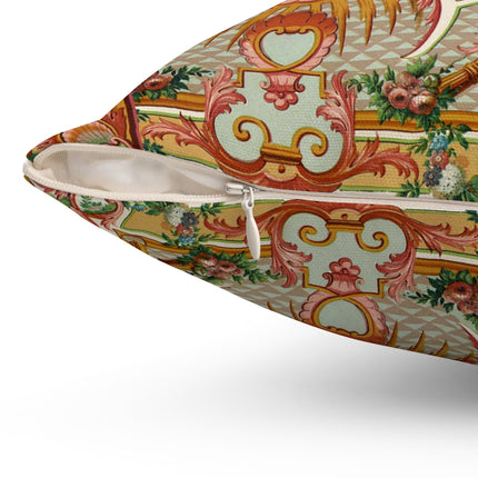 XVIII Siecle 2 by Auguste Racinet Spun Polyester Square Pillow