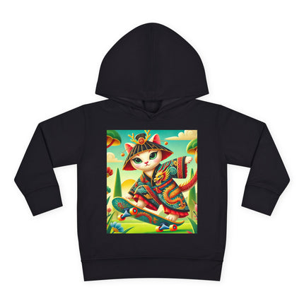 Dragon Dance on Wheels Toddler Pullover Fleece Hoodie