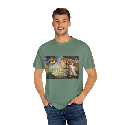Birth of Venus by Sandro Botticelli Unisex Garment-Dyed T-shirt
