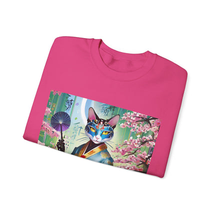 Cyberpunk Geisha Unisex Heavy Blend™ Crewneck Sweatshirt