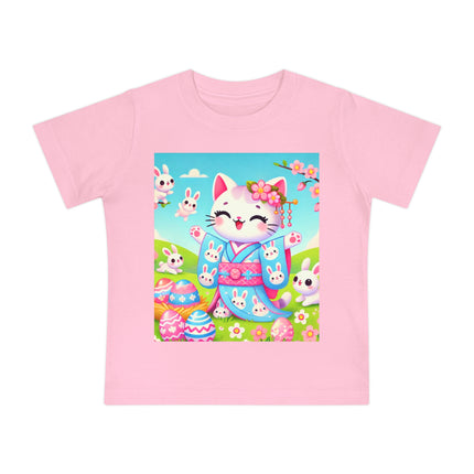 Springtime Kitten’s Easter Joy Baby Short Sleeve T-Shirt