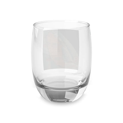 Carp Swimming up a Waterfall by Yashima Gakutei Whiskey Glass