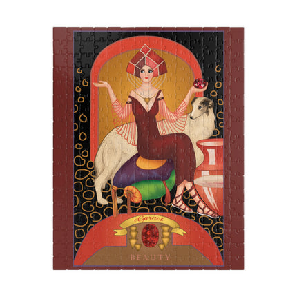 January & Garnet (from the Gem Series) by Sofia Chiostri Puzzle (110, 252, 500-piece)