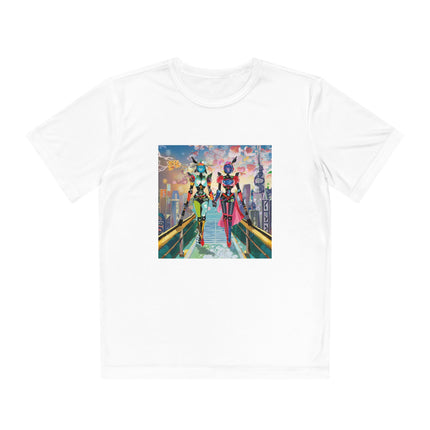 Cyber Punk Robot Models Youth Competitor Tee