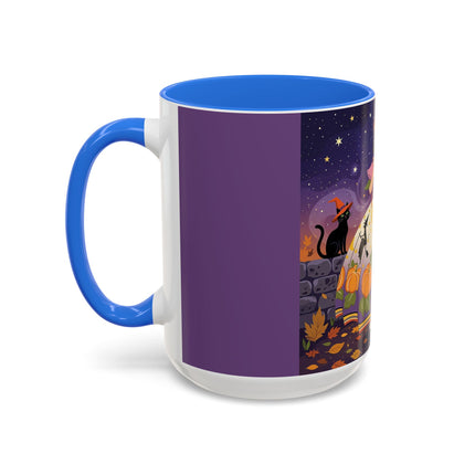 🎃🌙 The Pumpkin Moon Dress Colorful Mug – Whimsical Halloween Fashion